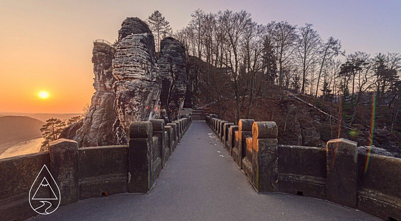 Steinerne Brücke durch das Elbsandsteingebirge