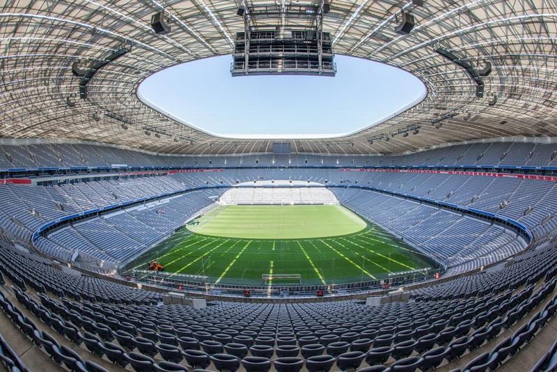 Tribünen der Allianz Arena