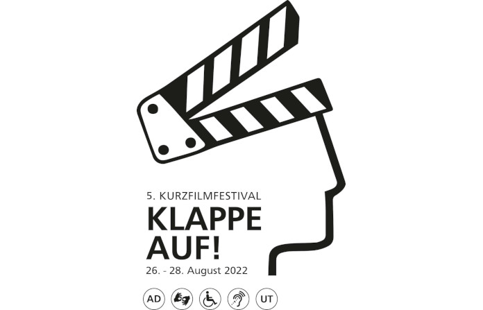 Logo des Filmfestivals Klappe Auf!
