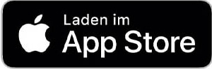 Logo vom Apple App Store auf schwarzem Hintergrund