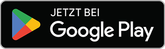 Logo vom Google PLay Store auf schwarzem Untergrund